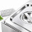 Set di contenitori per ingredienti con 4 ciotole GN 1/6 e coperchi 8