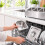 Set di contenitori per ingredienti con 4 ciotole GN 1/6 e coperchi 3