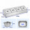 Set di contenitori per ingredienti con 4 ciotole GN 1/6 e coperchi 4