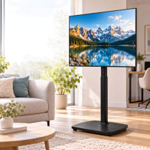 Supporto da pavimento per TV da 43-75 pollici con inclinazione e rotazione