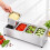 Set di contenitori per ingredienti con 4 ciotole GN 1/6 e coperchi 6