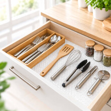 Tappetino antiscivolo ritagliabile su misura per cassetti di cucina e frigorifero