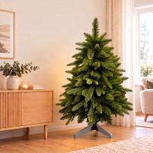 Künstlicher Nordmann-Tannen-Weihnachtsbaum mit Tragetasche, Grün
