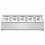 Set di contenitori per ingredienti con 5 ciotole GN 1/6 e coperchi 10