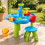 Tavolo da gioco acquatico per bambini con sgabello e 3 scomparti 1