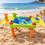 Sand- und Wasserspieltisch für Kinder mit 2 Fächern, Klappdeckel 6