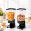 Set di 2 dispenser per cereali, 5.5 litri ciascuno, con dosaggio controllato 1