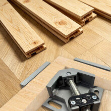 90-Eckzwingen, 4er-Set, Aluminium-Druckguss, 50 mm Spannbereich