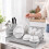 Scolapiatti con beccuccio girevole e portaposate, grigio, larghezza 43 cm 3