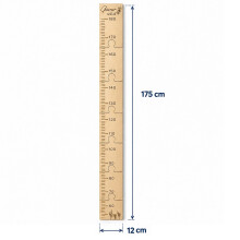 Größenmesslatte aus Holz für Kinder, 50 bis 180 cm, Puzzleteile, Kiefernholz