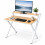 Scrivania pieghevole per computer con supporto per monitor, 2 livelli 2
