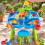 Tavolo da gioco acquatico per bambini con sgabello e 4 scomparti 5
