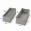 Set di 8 organizer per cassetti con divisori, grigio chiaro 4