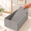 Set di 8 organizer per cassetti con divisori, grigio chiaro 6