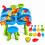 Tavolo da gioco acquatico per bambini con sgabello e 4 scomparti 7