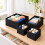 Set di 16 scatole organizer per cassetti in 3 misure, nere 7