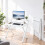 Scrivania pieghevole per computer con supporto per monitor e 2 livelli 3