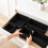 Set di 16 scatole organizer per cassetti in 3 misure, nere 5