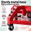 Sgabello da officina con schienale e sollevamento a gas, altezza 50–65 cm 8