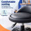 Sgabello da officina con schienale e sollevamento a gas, altezza 50–65 cm 7