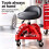 Sgabello da officina con schienale e sollevamento a gas, altezza 50–65 cm 5
