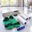 Set di 4 pezzi per rivestimento epossidico per pavimenti con rullo chiodato 5