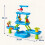Kinder-Wassertisch-Set mit 5 Ebenen, Wasserfall und Becken, 20-teilig 4