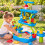 Kinder-Wassertisch-Set mit 5 Ebenen, Wasserfall und Becken, 20-teilig 6
