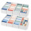 Set di 8 organizer per cassetti con divisori, colore bianco 2