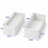 Set di 8 organizer per cassetti con divisori, colore bianco 4
