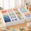 Set di 8 organizer per cassetti con divisori, colore bianco 7