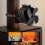Kaminventilator mit 4 Flügeln und 2 Schlauchschellen, Schwarz, Aluminium 6