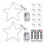 Stella di Natale a LED a batteria con telecomando e timer, 40 LED, IP44 2