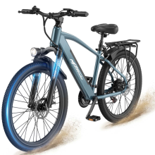 26" Elektrische Fiets-Afneembare Batterij 36V13Ah-Motor 250W-Shimano 7 versnellingen