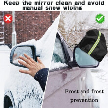 Car Windshield Wiper Blade Cover & Side Mirror Snow Frost Protector Set Dustproof, Anti-Ice, Anti-Snow Protection