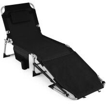 Portable Sunbathing Chair with 4 Level Backrest