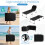 Costway Portable Sunbathing Chair with 4 Level Backrest 5