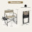 Costway Folding Camping Chair with Side Table and Cup Holder 3