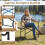 Costway Folding Camping Chair with Side Table and Cup Holder 6
