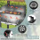 Costway Camping Charcoal Grill BBQ Smoker Combo with 2 Wheels 2 Side Tables 10