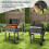 Costway Camping Charcoal Grill BBQ Smoker Combo with 2 Wheels 2 Side Tables 9