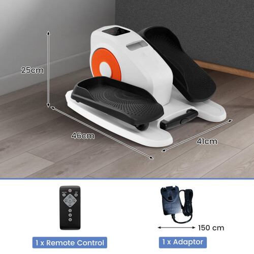 Costway Under Desk Elliptical Machine Electric Ellipse Leg Exerciser 2