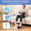 Costway Under Desk Elliptical Machine Electric Ellipse Leg Exerciser 8