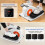 Costway Under Desk Elliptical Machine Electric Ellipse Leg Exerciser 6