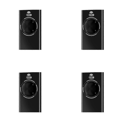 Τηλεχειριστήριο 4x Πύλης 868 MHz 4 κουμπιών μαύρο, συμβατό με γκαραζόπορτ