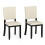 Costway Upholstered Dining Chairs Set of 2 with Soft Padded Seat 1