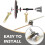 Electric Drill Angle Grinder Connecting Rod Set, Angle Grinder Tool Drill Arbor Mandrel Adaptor with Replacement Grinder 5