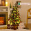 Künstlicher Weihnachtsbaum 90 cm, 50 LEDs, Timer, Leinenfuß 8