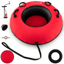 Aufblasbarer Schneereifen 100 cm mit Pumpe und Zugseil