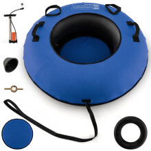 Aufblasbarer Schneereifen 100 cm mit Pumpe und Zugseil